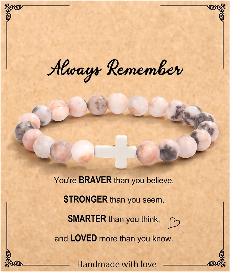 Paderast Christian Christmas Gifts for Women, Religious Cross Bracelet Gifts for Women/Daughter/Friend/Sister/Grandma/Granddaughter/Godmother/Her, Inspirational Birthday Faith Based Jewelry Stocking Stuffers Gifts - Image 1